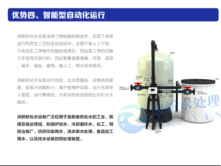 润新软化水智能型自动化运行